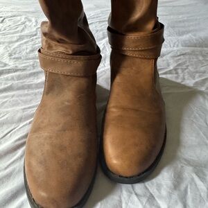 Brown Leather Ankle Boots